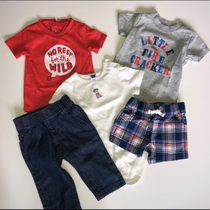 Red, White and Blue Baby Boy Bundle